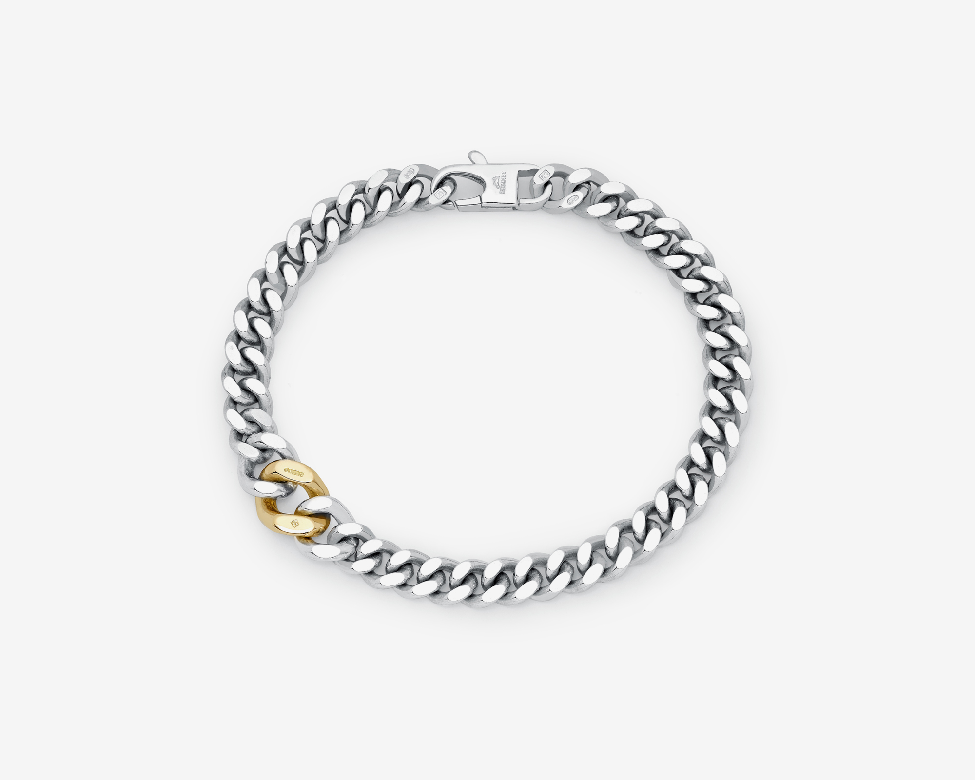 Stainless steel gold on sale cuban link bracelet