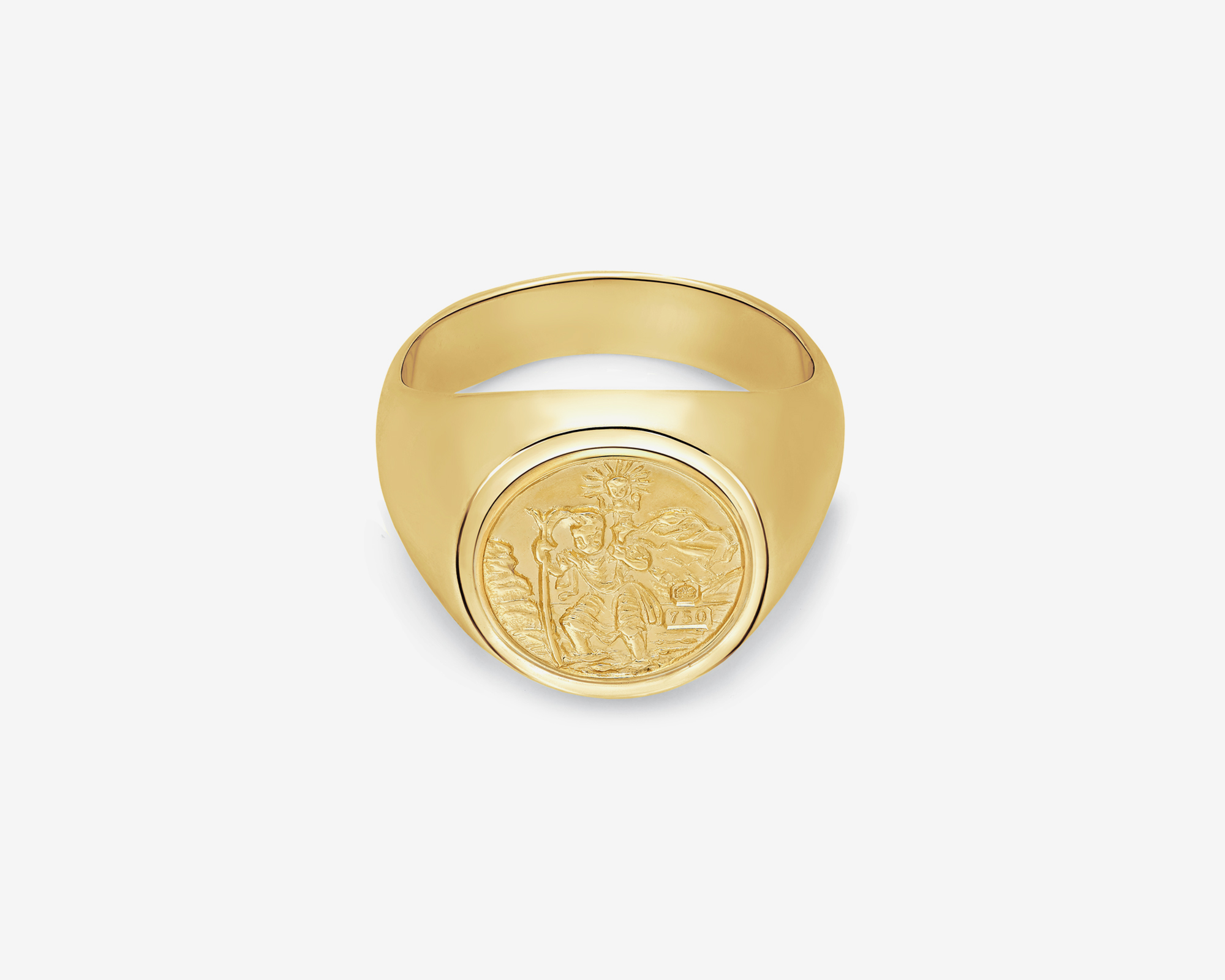 SSSIGRNG – St Christopher Signet Ring – JT Inman Co.