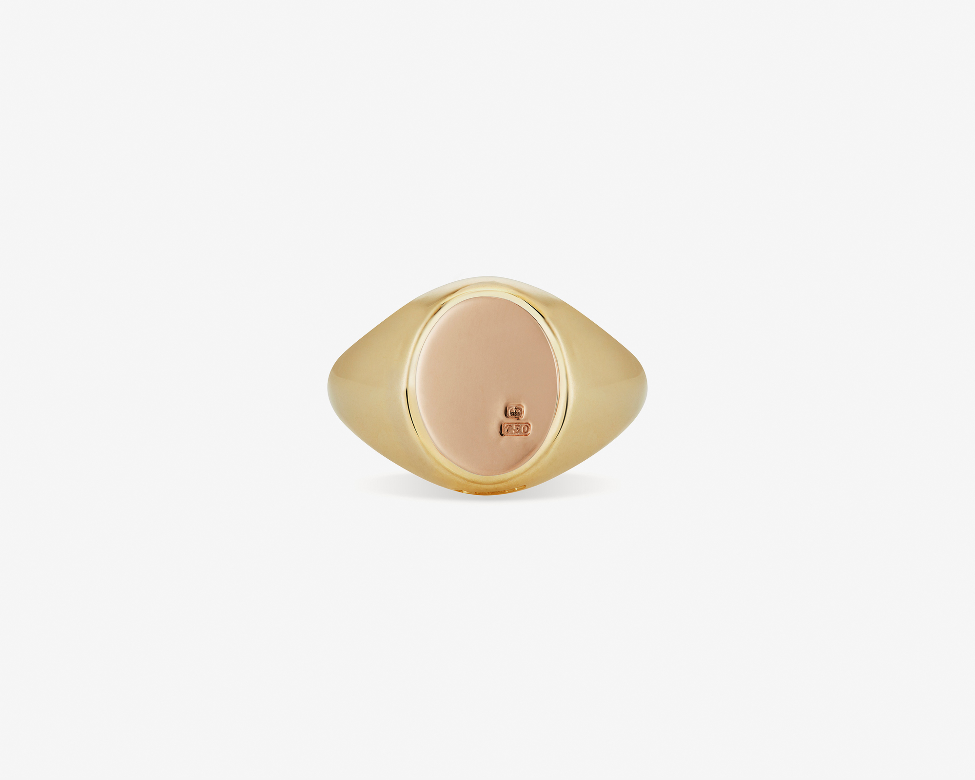 贅沢 Bunney(バニー) Oval Bark Signet Ring リング - www