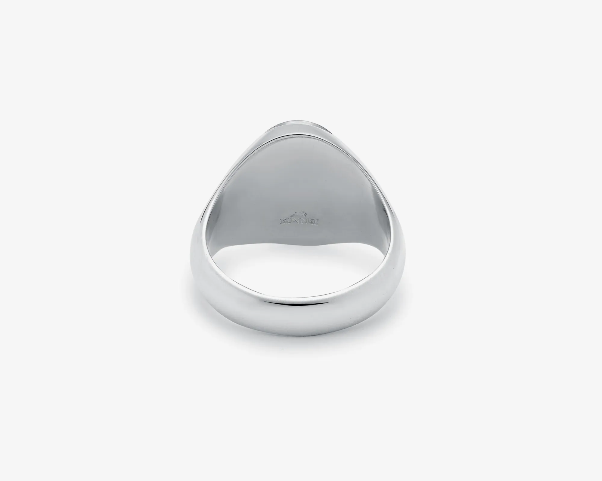 Sterling Silver 14x12mm Oval Signet Ring